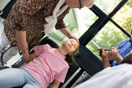 Elderly people worried and shocked after their niece faints at hospital, calling for immediate...