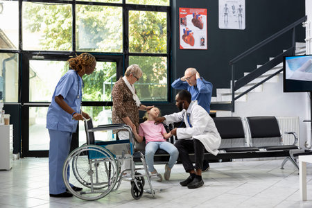 Elderly grandparents worried and shocked after child collapses at hospital, calling for immediate...