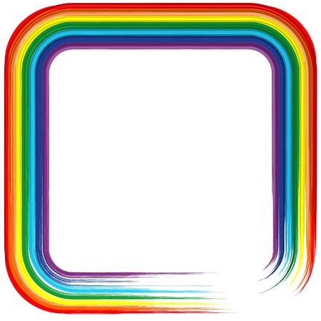 Art rainbow frame abstract background 4のイラスト素材
