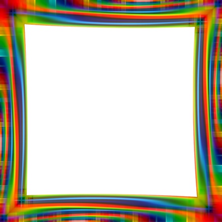 Abstract rainbow frame colorful background illustrationの写真素材