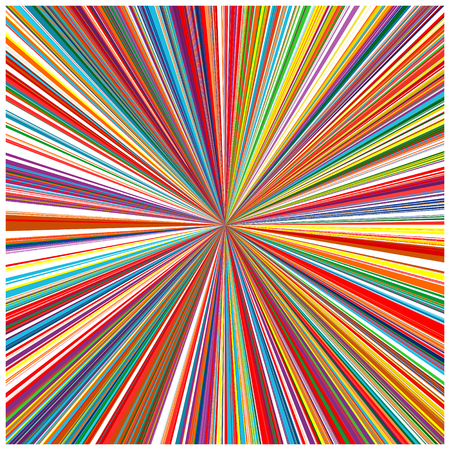 Abstract art rainbow curved lines colorful background 10のイラスト素材