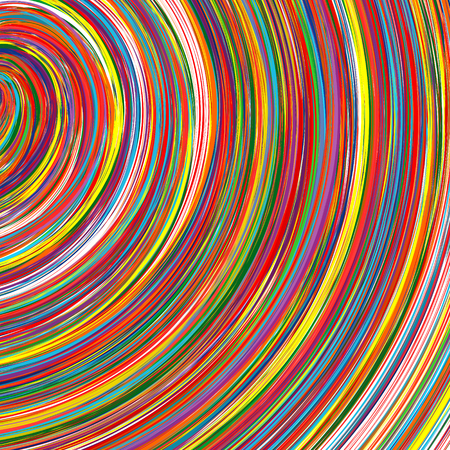 Abstract art rainbow curved lines colorful background 17のイラスト素材