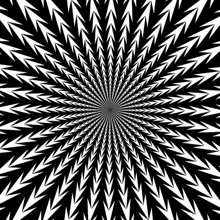 Vector zoom black and white arrows backgroundのイラスト素材