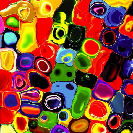 Abstract rainbow colorful tiles splash paint geometric palette mosaic backgroundの写真素材
