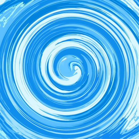 Abstract glossy of swirling blue background water splash in round twirl shape rotation illustration.のイラスト素材