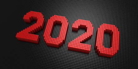 Boxes Form The Number 2020