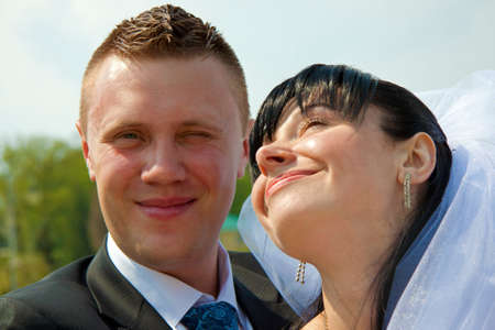 Just married coupleの写真素材
