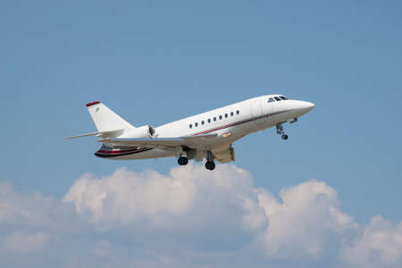 Small business jet takeoff Small business jet takeoff