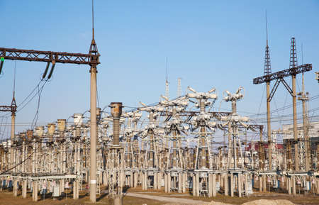 Electric distribution gear near the power plant