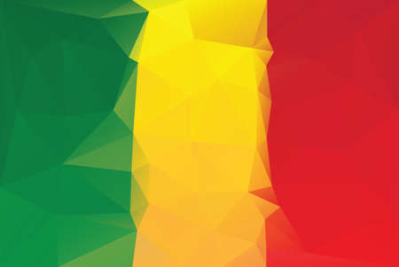 Mali lag - triangular polygonal patternのイラスト素材