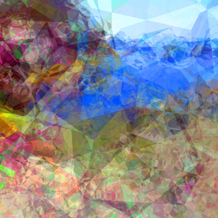 Abstract colorful background design in polygonal styleの写真素材