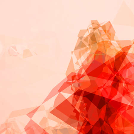 Abstract background design in polygonal style with red trianglesの写真素材