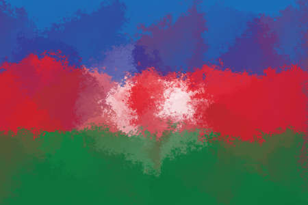 Azerbaijan flag - grunge design patternの写真素材