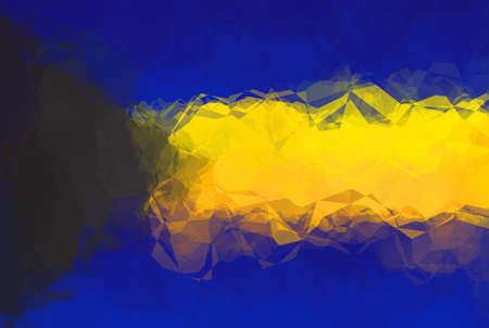 Bahamas flag - triangular polygonal pattern