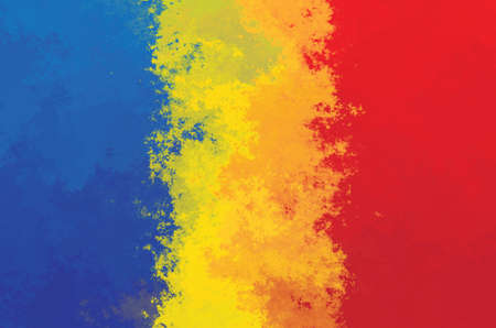 Chad flag - grunge design patternの写真素材