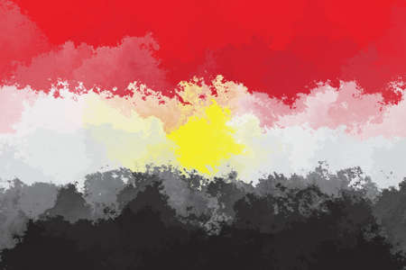 Egyptian flag - grunge design patternの写真素材
