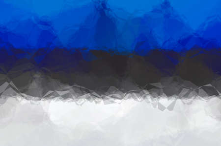 Estonian flag - triangular polygonal patternの写真素材