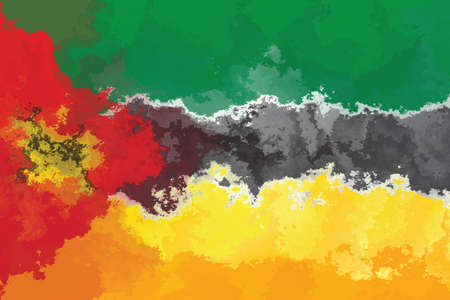 Mozambique flag - grunge design patternの写真素材