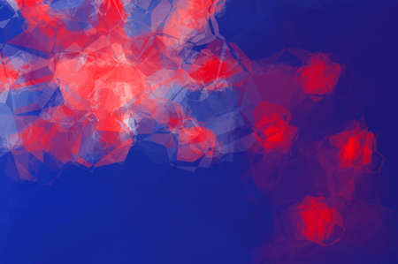 New Zealand flag - triangular polygonal patternの写真素材