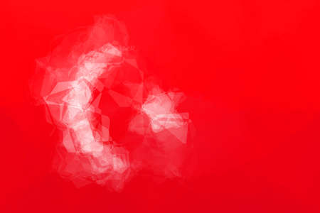 Turkish flag - triangular polygonal pattern