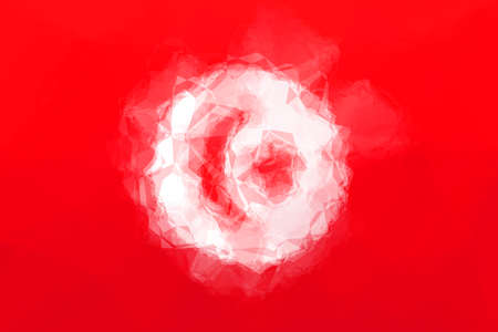 Tunisian flag - triangular polygonal patternの写真素材