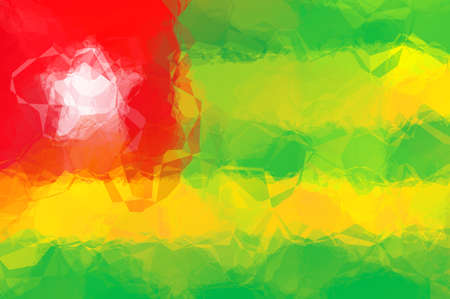 Togolese flag - triangular polygonal patternの写真素材