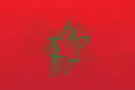 Moroccan flag - grunge design patternの写真素材
