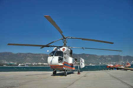 Gelendzhik, Russia - September 10, 2010: Kamov Ka-32PS rescue helicopter