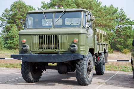 Goncharovskoe, Ukraine - September 16, 2010: Army 4x4 truck GAZ-66