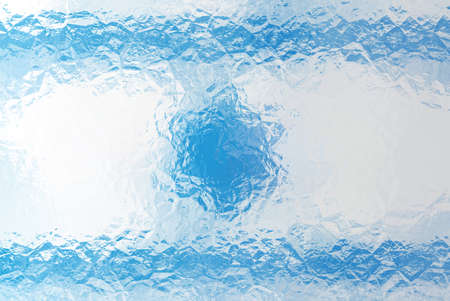Israeli flag - triangular polygonal pattern of crumpled shiny metal surfaceの写真素材