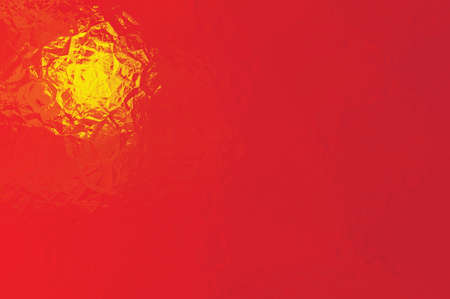 Chinese flag - triangular polygonal pattern of crumpled shiny metal surfaceの写真素材