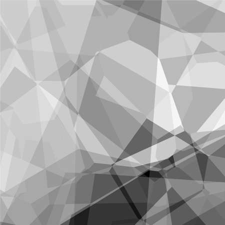 Abstract background in polygonal style and grayscale colorsのイラスト素材
