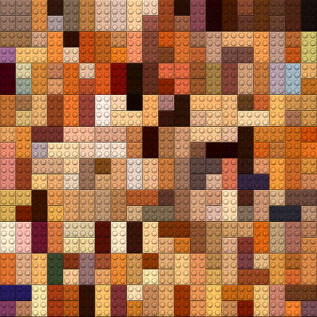 Colorful plastic construction bricks backgroundの写真素材
