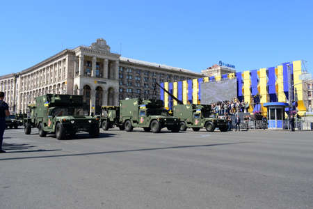 Kyiv, Ukraine - August 24, 2018: Military parade for the Independence Day of Ukraineのeditorial素材