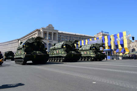 Kyiv, Ukraine - August 24, 2018: Military parade for the Independence Day of Ukraine