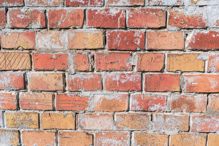 Brick wall texture background with vivid colorsの写真素材