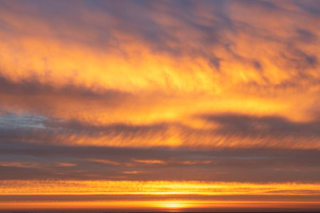 Dramatic apocalyptic sky  backgroundの写真素材