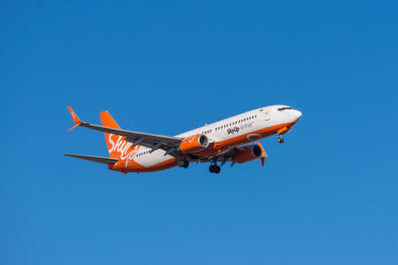 Boryspil, Ukraine - March 10, 2021: Boeing 737-96NERのeditorial素材