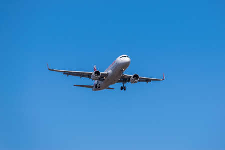 Boryspil, Ukraine - March 10, 2021: Air Arabia Airbus A320-214のeditorial素材