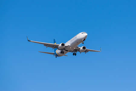 Boryspil, Ukraine - March 10, 2021: Ukraine International Airlines Boeing 737-94X(ER)のeditorial素材
