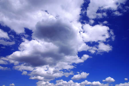 Sky full of small clouds - bright natural texture