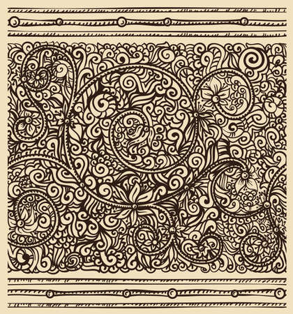 Antique Ornate Seamless Borderのイラスト素材