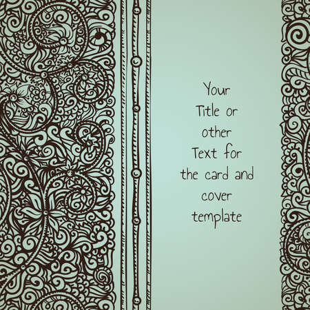 antique style card coverのイラスト素材