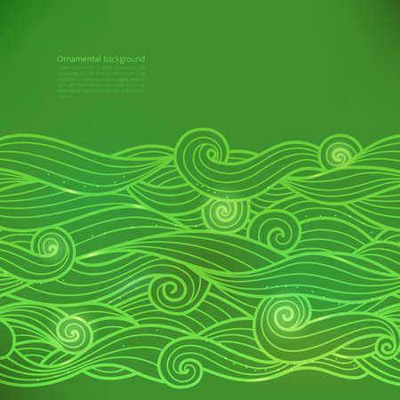 Vector glow background with waves or cloudsのイラスト素材