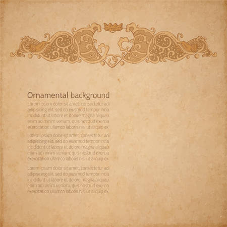 Vintage vector wedding stationery background with heartのイラスト素材