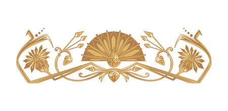 Vector ornament in ancient egypt style isolated on whiteのイラスト素材
