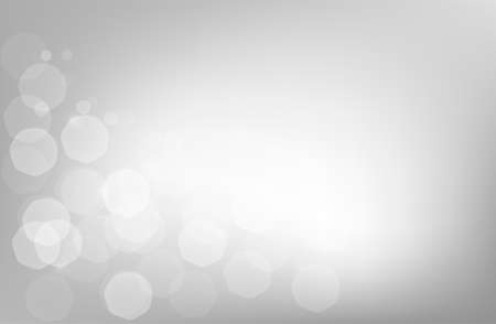 Abstract bokeh background with silver glowing sinbeams - white texture backgroundのイラスト素材