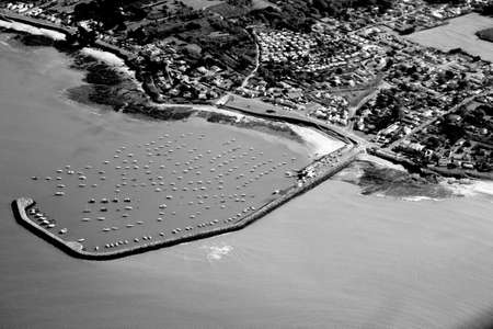 marsh and Atlantic ocean viewsの写真素材