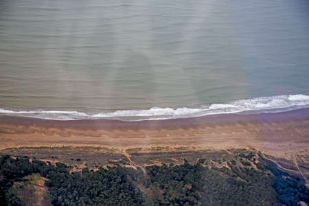atlantic coast beach and aerial viewの写真素材