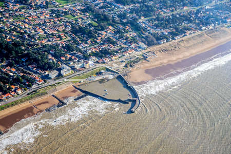 france atlantic aerial viewの写真素材